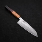 Santoku 440C Nashiji Damascus Yaki Urushi Handle 165mm (6.5”)-[Musashi]-[Japan-Küchenmesser]