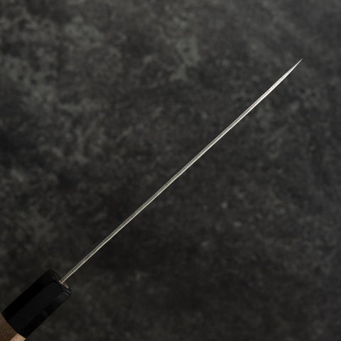 Santoku 440C Nashiji Damast Büffelhorn und Walnussholz Griff 165mm-[Musashi]-[Japan-Küchenmesser]