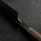 Santoku 440C Nashiji Damast Büffelhorn und Walnussholz Griff 165mm-[Musashi]-[Japan-Küchenmesser]