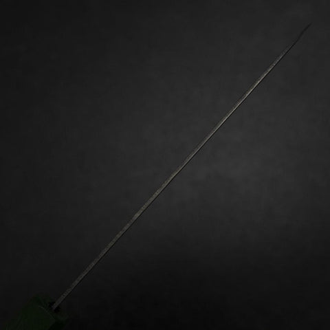 Santoku 440C Nashiji Damast Grüner Urushi Griff 165mm-[Musashi]-[Japan-Küchenmesser]