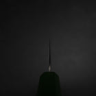 Santoku 440C Nashiji Damast Grüner Urushi Griff 165mm-[Musashi]-[Japan-Küchenmesser]