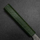 Santoku 440C Nashiji Damast Grüner Urushi Griff 165mm-[Musashi]-[Japan-Küchenmesser]