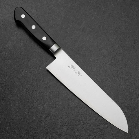 Santoku 440C Poliert Westlicher Griff 180mm-[Musashi]-[Japan-Küchenmesser]