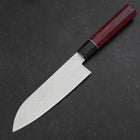 Santoku AUS-10 Damascus Red Cherry Handle 170mm-[Musashi]-[Japan-Küchenmesser]
