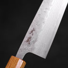 Santoku AUS-10 Nashiji Damast Eichenholz Griff 165mm-[Musashi]-[Japan-Küchenmesser]