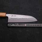 Santoku AUS-10, Nashiji Damast Yaki Urushi Griff, 165mm-[Musashi]-[Japan-Küchenmesser]