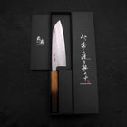 Santoku AUS-10, Nashiji Damast Yaki Urushi Griff, 165mm-[Musashi]-[Japan-Küchenmesser]