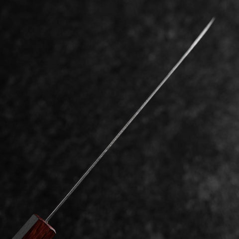 Santoku AUS-10 Nawame Damast Lila Urushi Griff 165mm-[Musashi]-[Japan-Küchenmesser]