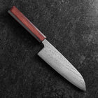 Santoku AUS-10 Nawame Damast Lila Urushi Griff 165mm-[Musashi]-[Japan-Küchenmesser]