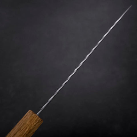 Santoku AUS-10 Nawame Damast Yaki Urushi Griff 165mm-[Musashi]-[Japan-Küchenmesser]