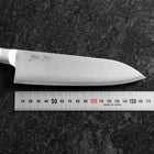 Santoku AUS-10 Poliert Edelstahl Griff 165mm-[Musashi]-[Japan-Küchenmesser]