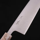 Santoku AUS-10 Poliert Orange-Weißer Ozeanplastik Griff 165mm-[Musashi]-[Japan-Küchenmesser]