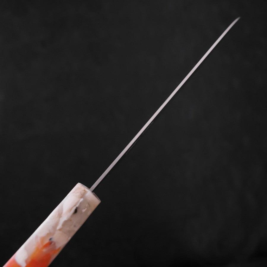 Santoku AUS-10 Poliert Orange-Weißer Ozeanplastik Griff 165mm-[Musashi]-[Japan-Küchenmesser]