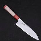 Santoku AUS-10 Poliert Roter Ahornholz Griff 180mm-[Musashi]-[Japan-Küchenmesser]