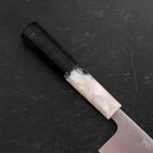 Santoku AUS-10 Poliert Schwarz-Weißer Ozeanplastik Griff 165mm-[Musashi]-[Japan-Küchenmesser]