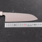 Santoku AUS-10 Poliert Schwarz-Weißer Ozeanplastik Griff 165mm-[Musashi]-[Japan-Küchenmesser]