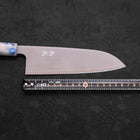 Santoku AUS-10 Polished Ocean White Mix Handle 165mm-[Musashi]-[Japan-Küchenmesser]
