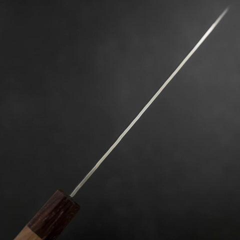 Santoku AUS-10 Tsuchime Damast Rosenholz und Walnussholz Griff 180mm-[Musashi]-[Japan-Küchenmesser]