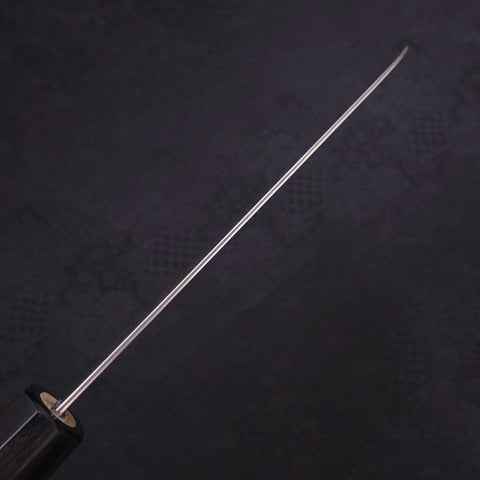 Santoku AUS-10 Wellen-Nickel Damast Büffelhorn und Magnolienholz Griff 165mm-[Musashi]-[Japan-Küchenmesser]