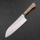 Santoku AUS-6 Tsuchime Westlicher Griff 180mm-[Musashi]-[Japan-Küchenmesser]