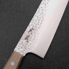 Santoku AUS-6 Tsuchime Westlicher Griff 180mm-[Musashi]-[Japan-Küchenmesser]
