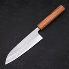 Santoku AUS-8 Poliert Eichenholz Griff 165mm-[Musashi]-[Japan-Küchenmesser]