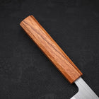 Santoku AUS-8 Poliert Eichenholz Griff 165mm-[Musashi]-[Japan-Küchenmesser]