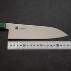 Santoku AUS-8 Poliert Grüner Ozeanplastik Griff 180mm-[Musashi]-[Japan-Küchenmesser]