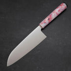Santoku AUS-8 Poliert Ozeanplastik Sakura Griff 165mm-[Musashi]-[Japan-Küchenmesser]