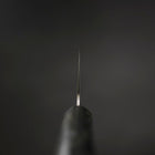 Santoku AUS-8 Poliert Schwarzer Ozeanplastik Griff 165mm-[Musashi]-[Japan-Küchenmesser]