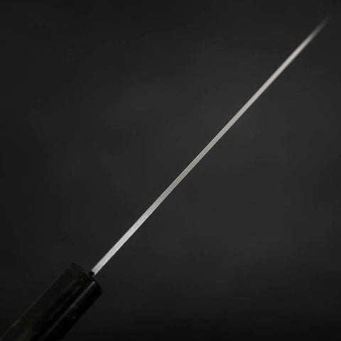 Santoku AUS-8 Poliert Schwarzer Ozeanplastik Griff 165mm-[Musashi]-[Japan-Küchenmesser]