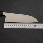 Santoku AUS-8 Poliert Schwarzer Ozeanplastik Griff 165mm-[Musashi]-[Japan-Küchenmesser]