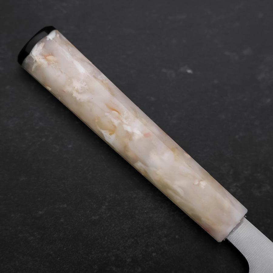 Santoku AUS-8 Poliert Weißer Ozeanplastik Griff 165mm-[Musashi]-[Japan-Küchenmesser]