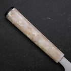 Santoku AUS-8 Poliert Weißer Ozeanplastik Griff 165mm-[Musashi]-[Japan-Küchenmesser]