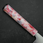 Santoku AUS-8 Polished Ocean Sakura Handle 165mm-[Musashi]-[Japan-Küchenmesser]