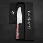 Santoku AUS-8 Polished Ocean Sakura Handle 165mm-[Musashi]-[Japan-Küchenmesser]