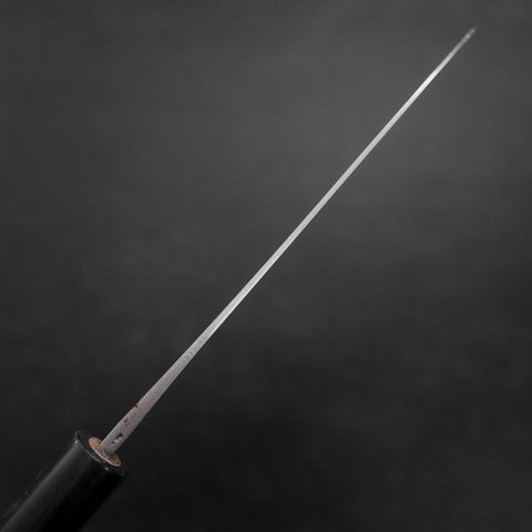 Santoku Aogami-Super Damast Büffelhorn und Magnolienholz Griff 165mm-[Musashi]-[Japan-Küchenmesser]