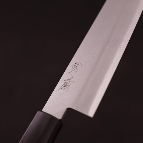 Santoku Aogami-Super Edelstahlummantelung, Poliert Rosenholz Griff, 170mm-[Musashi]-[Japan-Küchenmesser]