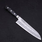 Santoku Aogami-Super Edelstahlummantelung, Tsuchime Westlicher Griff, 180mm-[Musashi]-[Japan-Küchenmesser]