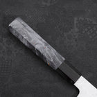 Santoku Blue Steel #1 Suminagashi Blauer Ahornholz Griff 170mm-[Musashi]-[Japan-Küchenmesser]