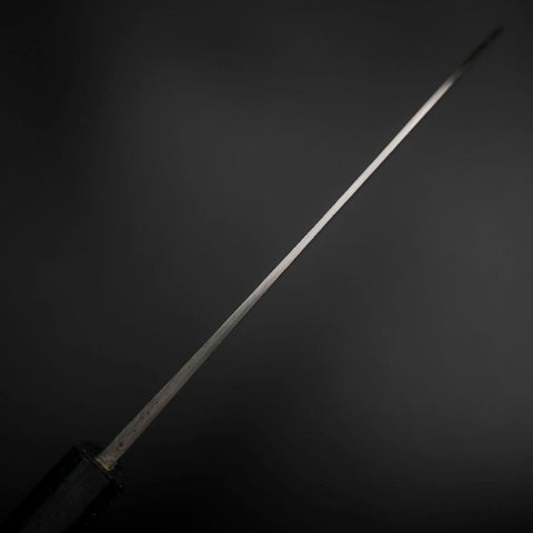 Santoku Blue Steel #2 Edelstahlummantelung Nashiji Dunkelblauer Urushi Griff 165mm-[Musashi]-[Japan-Küchenmesser]