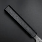 Santoku Blue Steel #2 Edelstahlummantelung Nashiji Dunkelblauer Urushi Griff 165mm-[Musashi]-[Japan-Küchenmesser]