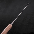 Santoku Blue Steel #2 Edelstahlummantelung Nashiji Weißer Ishime Griff 165mm-[Musashi]-[Japan-Küchenmesser]
