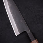 Santoku Blue Steel #2 Hon-Kurouchi Walnut Handle 190mm-[Musashi]-[Japan-Küchenmesser]