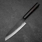Santoku Blue Steel #2 Kurouchi Chokin Dragon Buffalo Ebony Handle 165mm (6.5”)-[Musashi]-[Japan-Küchenmesser]