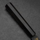 Santoku Blue Steel #2 Kurouchi Chokin Hannya Büffelhorn und Ebenholz Griff 165mm-[Musashi]-[Japan-Küchenmesser]