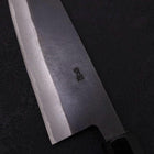 Santoku Blue Steel #2 Kurouchi Chokin "Sakura An Fuji" Büffelhorn und Ebenholz Griff 170mm-[Musashi]-[Japan-Küchenmesser]