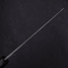 Santoku Blue Steel #2 Kurouchi Chokin "Sakura An Fuji" Büffelhorn und Ebenholz Griff 170mm-[Musashi]-[Japan-Küchenmesser]