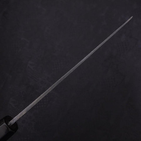 Santoku Blue Steel #2 Kurouchi Chokin "Sakura An Fuji" Büffelhorn und Ebenholz Griff 170mm-[Musashi]-[Japan-Küchenmesser]