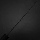 Santoku Blue Steel #2 Kurouchi Chokin Samurai im Neumond Büffelhorn und Ebenholz Griff 165mm-[Musashi]-[Japan-Küchenmesser]